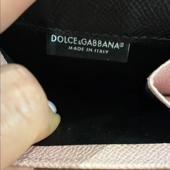Dolce & Gabbana Pink Leather Wallet (Queen with crown)
